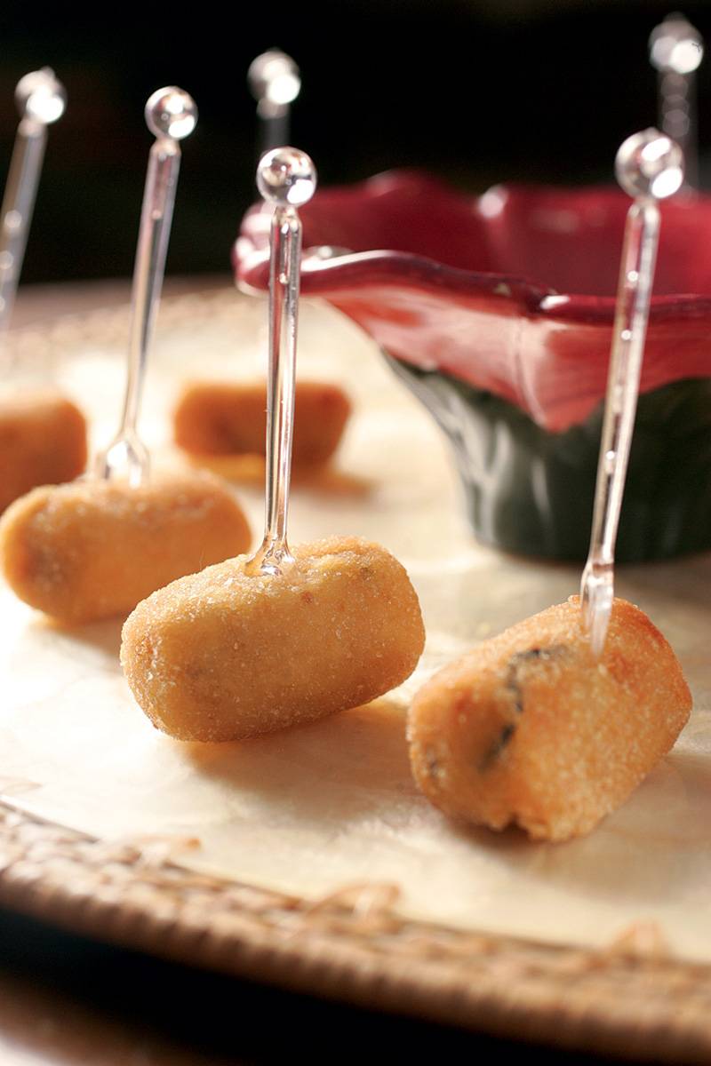 Croquetes de pupunha: R$ 62,40 o quilo