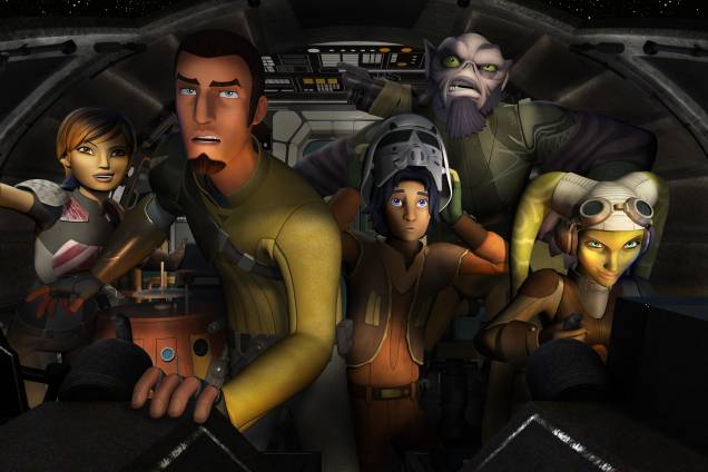 Cena da série Star Wars Rebels, exibida no Disney XD