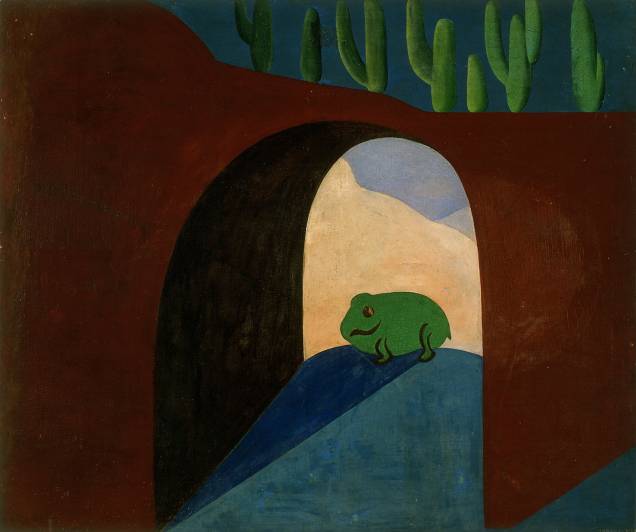 O Sapo, 1928, de Tarsila do Amaral - Óleo sobre tela, 51 x 62 cm