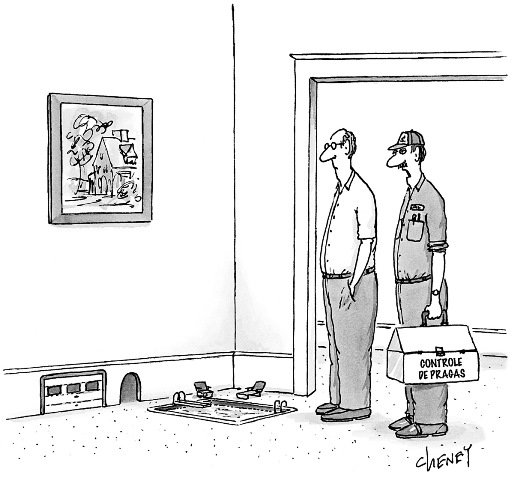 “Você deveria ter me chamado antes.” (Crédito: Tom Cheney / The Cartoon Bank)