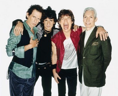 A banda é formada por Keith Richards, Ron Wood, Mick Jagger e Charlie Watts