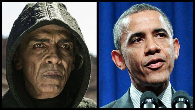 O ator que interpreta Satã e o presidente americano: semelhanças? 