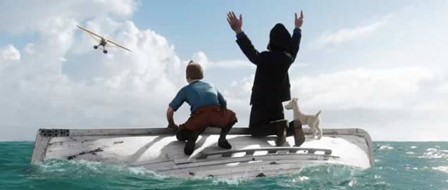 11 de novembro: As Aventuras de Tintin: o Segredo do Unicórnio - O filme narra as aventuras do jovem detetive Tintim (voz de Jamie Bell) e de seu cachorro Milu em busca de um tesouro perdido 11 de novembro: As Aventuras de Tintin: o Segredo do Unicórnio - O filme narra as aventuras do jovem detetive Tintim (voz de Jamie Bell) e de seu cachorro Milu em busca de um tesouro perdido
