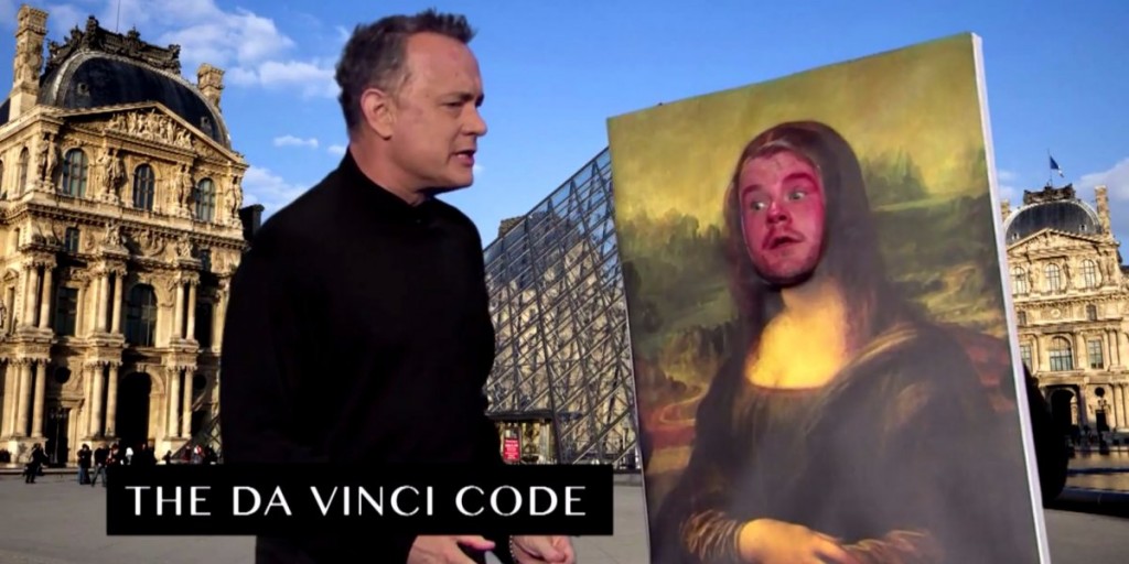 Tom Hanks e James Corden recriam O Código Da Vinci