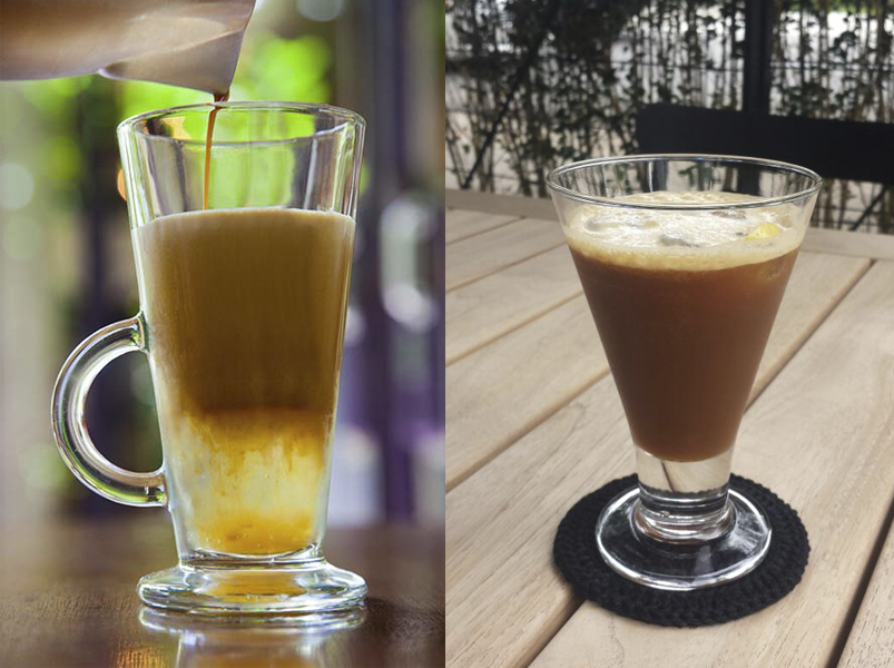 Cafés gelados do Coffee Lab e da Cacao Sampaka (Fotos: Antonio Rodrigues e Divulgação)