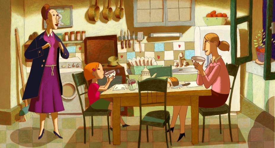 O desenho animado francês Um Gato em Paris: lindas cores e belos traços à mão