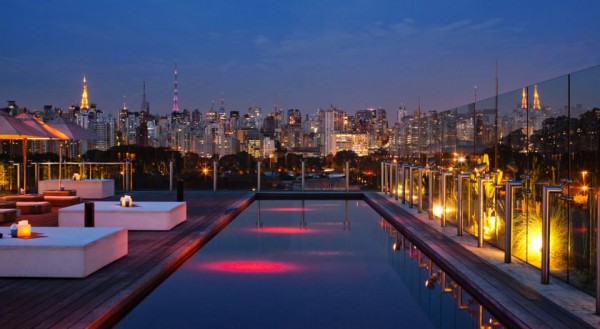 Terraço do Unique Hotel, em São Paulo (Foto: divulgação)