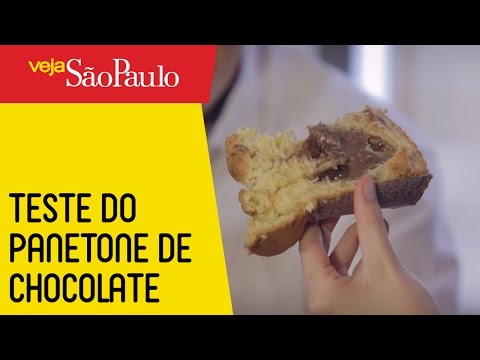 Prova do panetone de chocolate