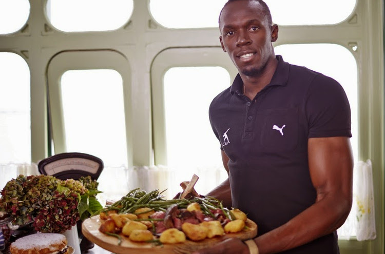 Um prato delicado de Usain Bolt