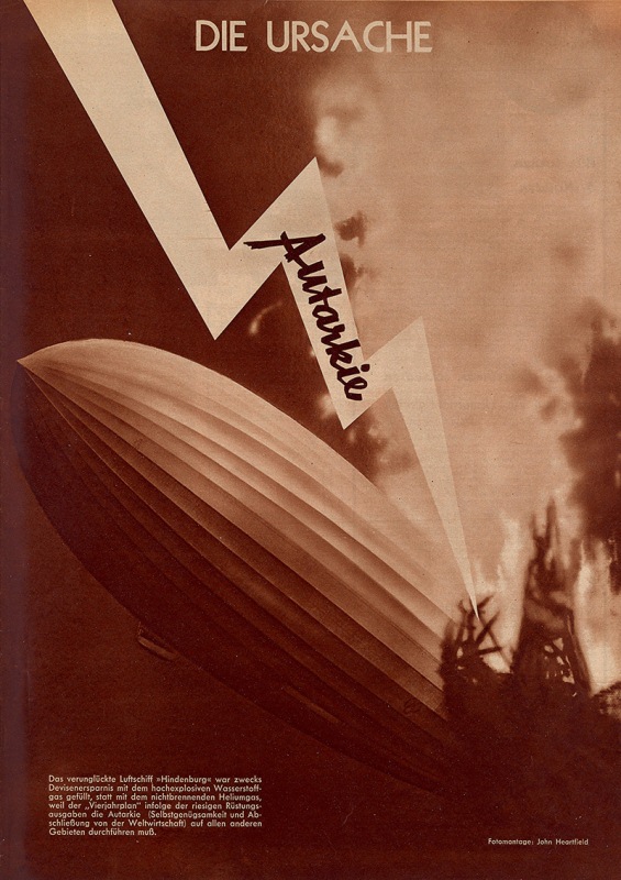 A fotomontagem integra a retrospectiva do alemão John Heartfield A fotomontagem integra a retrospectiva do alemão John Heartfield