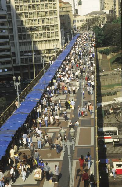 Viaduto Santa Ifigênia, em 1997