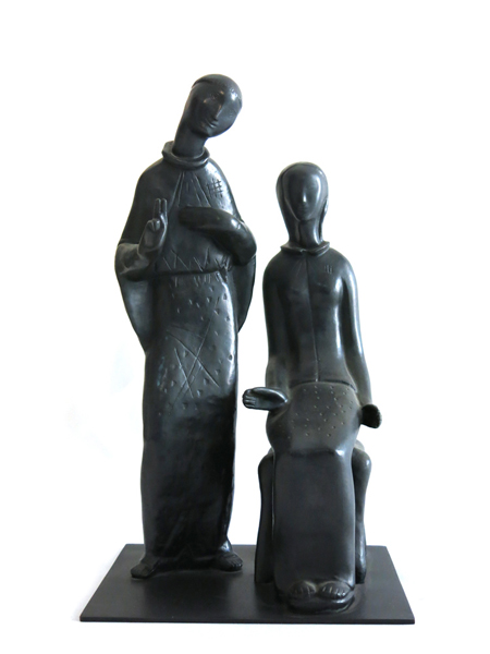 Anunciação é uma peça de bronze feita pelo artista nos anos 40