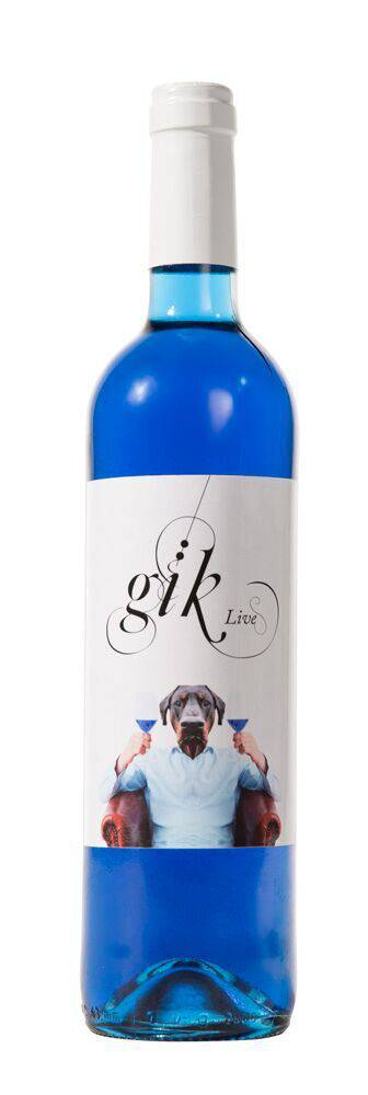 vinho azul - rótulo - gïk