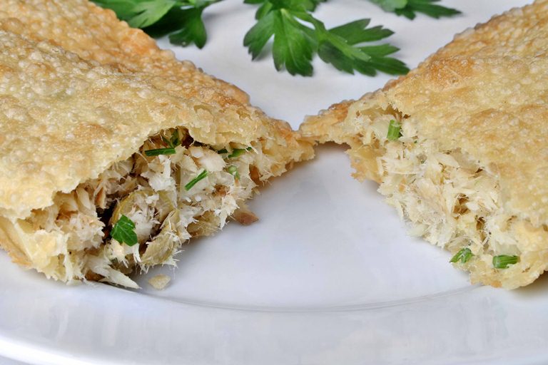 Pastel de bacalhau: é um dos recheios (Foto: Leo Feltran)