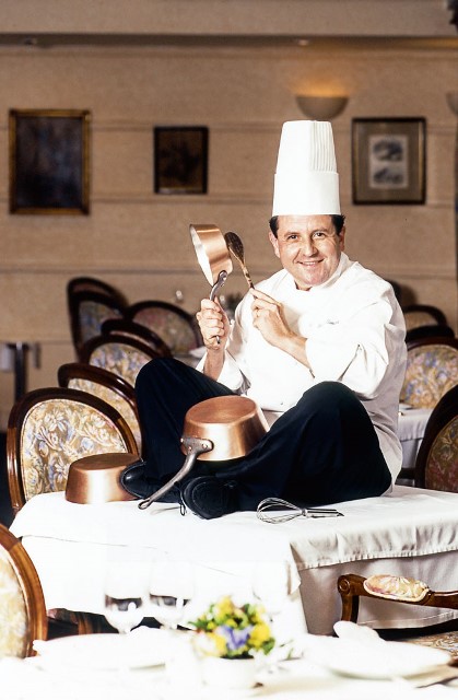 Laurent Suaudeau, chef e dono do restaurante Laurent. 1999.