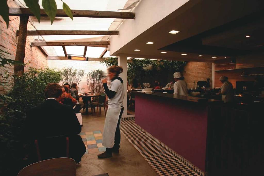 A cozinha aberta
