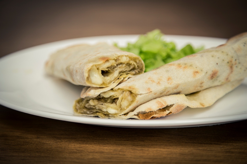 Manoush de Zaatar com queijo