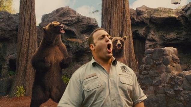 O ator Kevin James vive um guarda do zoológico Franklin Park: O Zelador Animal