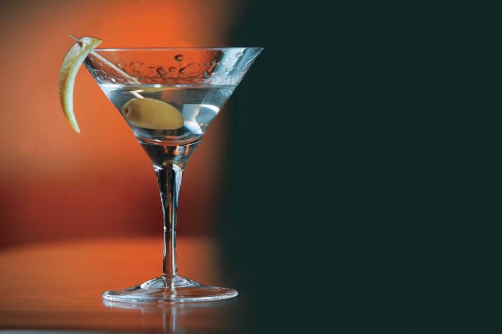 Taça de dry martini