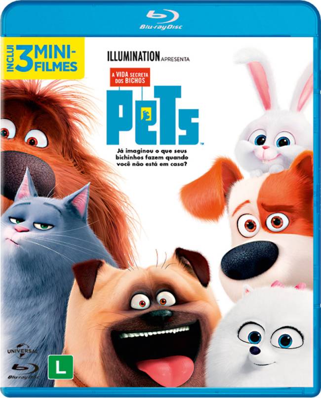 Blu-ray do filme Pets (à esq.) e a loja da Petz da Marginal Tietê: duas exibições no dia 23 (Foto: Divulgação)