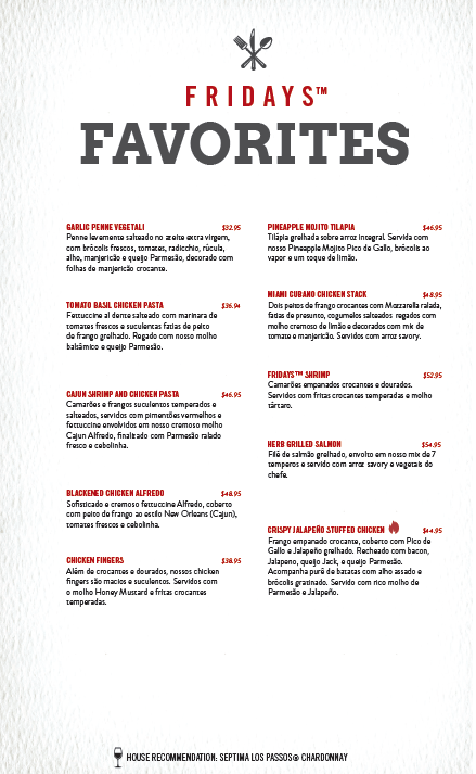 TGI FRIDAYS, Danvers - Menu, Preços & Comentários de Restaurantes