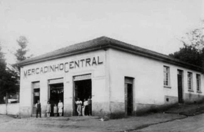 O Mercadinho Central em foto de 1958 (Foto: Divulgação)