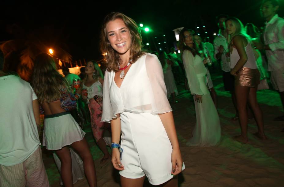 A atriz global Marcela Fetter, em festa no Rio Grande do Norte