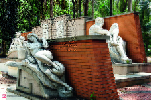 Esculturas na Praça Cidade de Milão, em Moema (Foto: Divulgação)