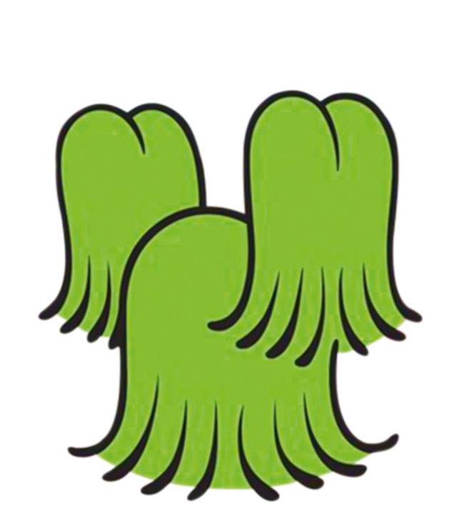Floquinho, originalmente verde, desenhado por Maurício de Souza (Foto: Divulgação)