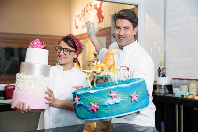 Bia Bezerra e Rick Zavala, da Carlo's Bakery: aulas com pasta americana na sexta (10/3), às 19h e no domingo (12/3), às 13h (Foto: Leo Martins)