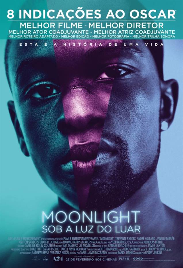 Pôster do filme 'Moonlight - Sob a Luz do Luar'