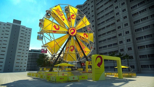 Roda-gigante será instalada no Largo da Batata para o Carnaval