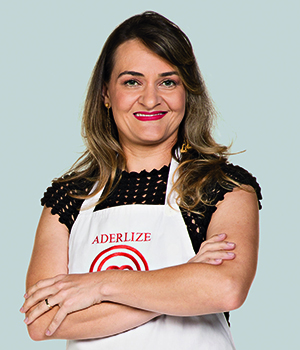 <span>Aderlize Martins tem 38 anos é do interior do Rio Grande do Sul e teve o interesse por gastronomia despertado desde a infância, quando morou na roça.</span>