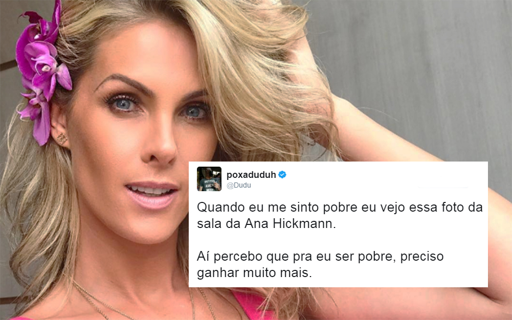 Sala da apresentadora Ana Hickmann chama atenção no Twitter