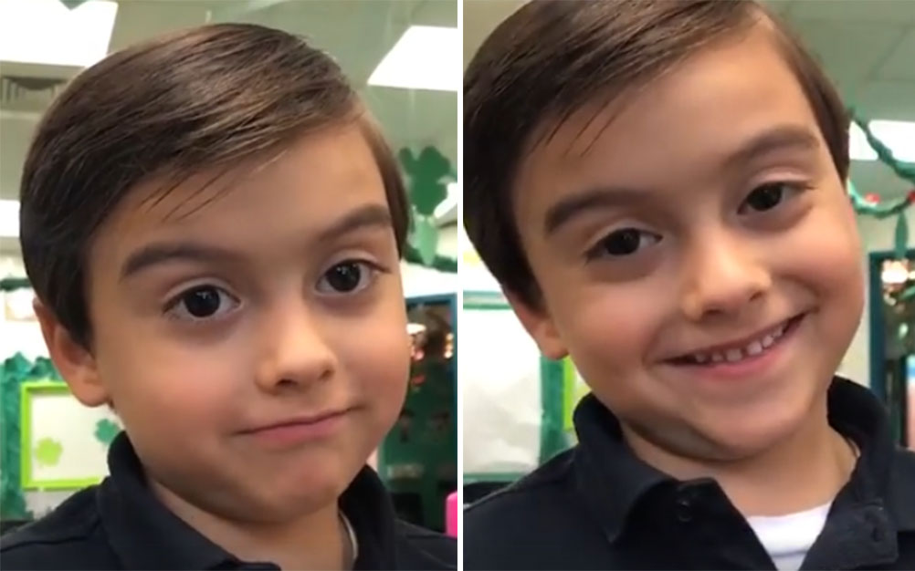 No Facebook, menino de 5 anos desabafa sobre coração partido