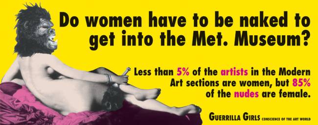 masp Guerrilla Girls poster Naked