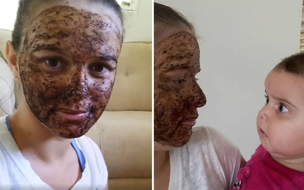 Reação de bebê ao ver tratamento de beleza da mãe chama atenção