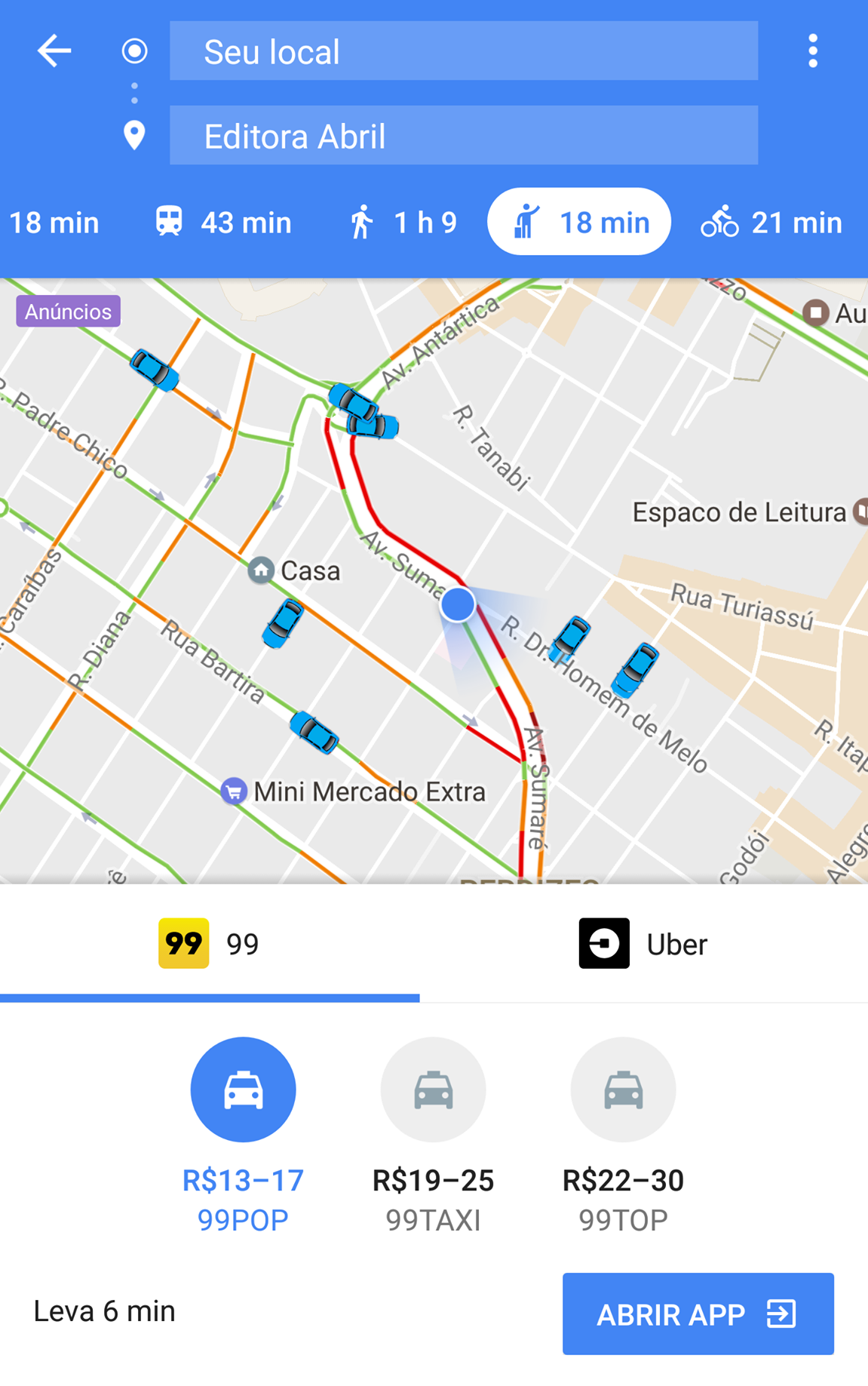 Uber ou 99: qual deles oferece a corrida mais barata? | VEJA SÃO PAULO