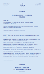 Marakuthai Kumbukha_cardapio_almoço executivo