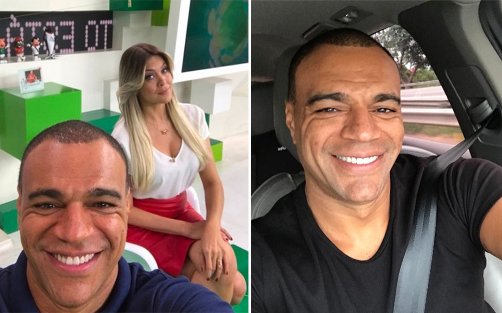 No Instagram, Denílson publica “antes e depois” e surpreende