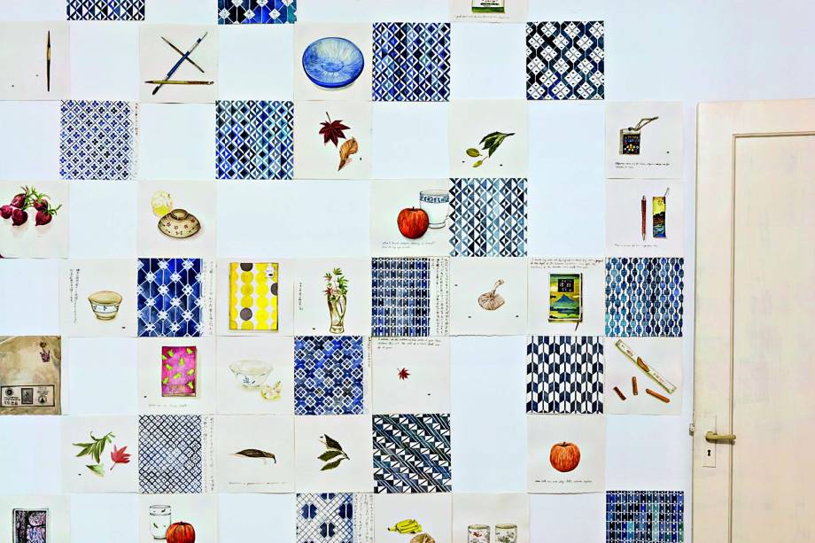 Renata Cruz - Para Sempre e Um Dia: azulejos, plantas,
xícaras, pratos e frutas