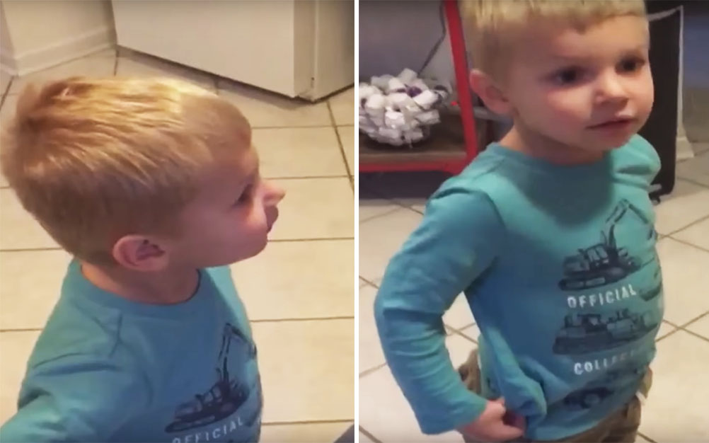 Resposta inesperada de futuro irmão mais velho faz sucesso