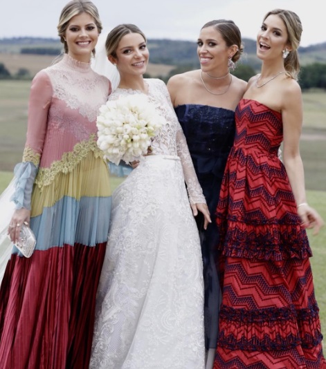 As blogueiras Lala Rudge e Diana K Wanderer e Paula Drumond Setubal, casada com herdeiro do banco Itau