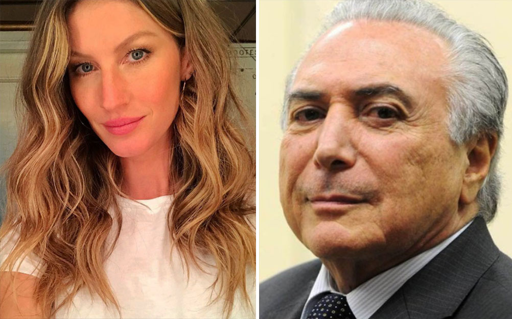 Após pedido, Michel Temer responde Gisele Bündchen no Twitter