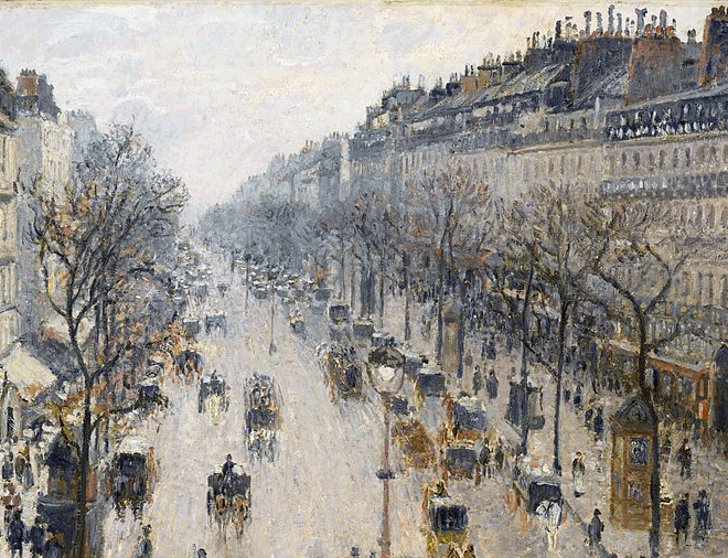 Série Boulevard Montmartre, de Camille Pissarro