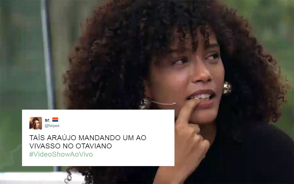Taís Araújo surpreende com resposta “atravessada” para Otaviano