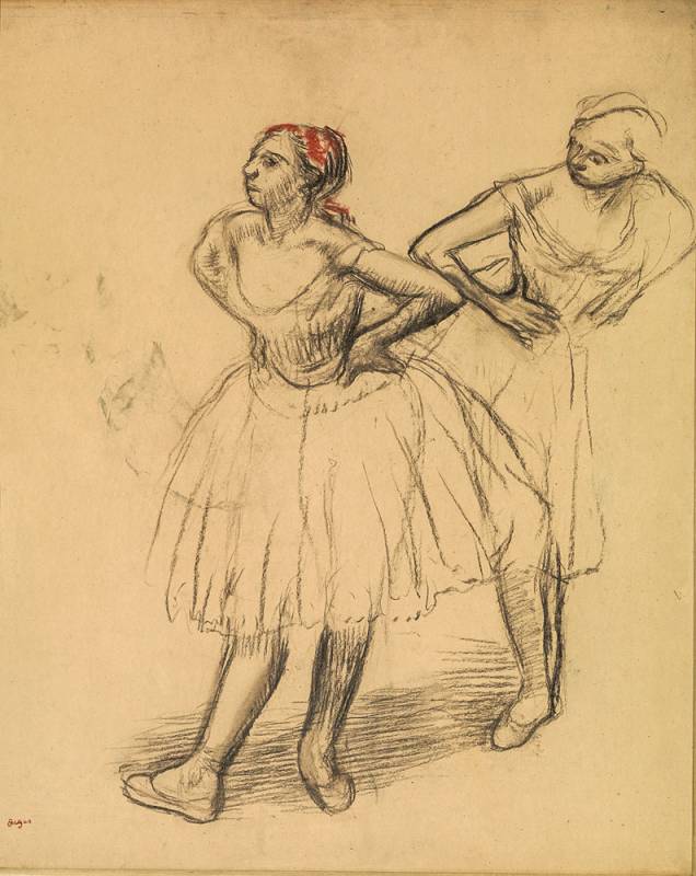 Edgar Degas, com Duas Bailarinas