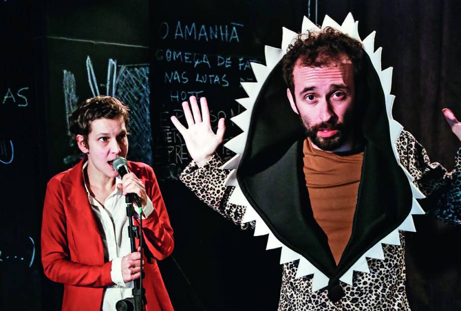 Fernanda Azevedo e Renan Rovida, em Fome.Doc