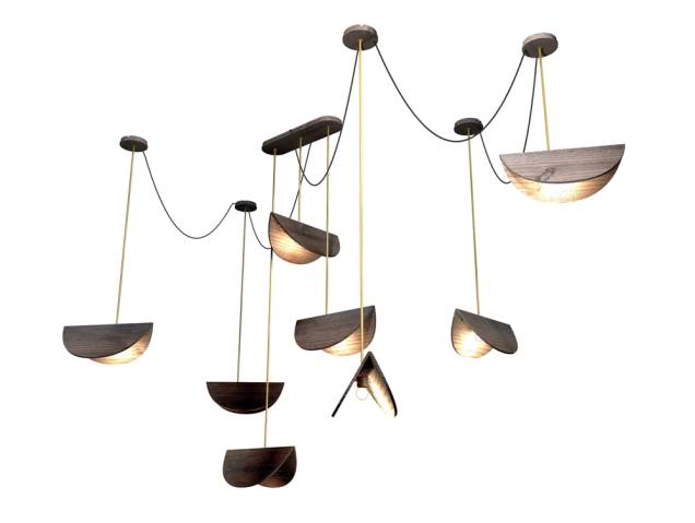 Luminária pendente <i>Bamboula</i>, do Noemi Saga Atelier, marca brasileira criada há quatro anos pela Nomina Design
