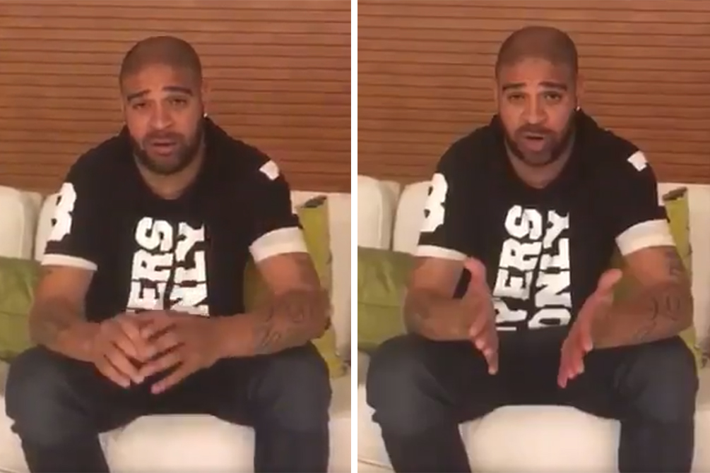 Após polêmica, Adriano “Imperador” publica desabafo na internet